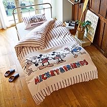 新品未使用　ディズニーリゾート　掛ふとんカバー＆まくらカバー　シングル Amazon｜昭和西川 掛けふとんカバー シングル 枕カバー 2点